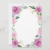 Invitation Chic Eucalyptus violet Roses Nuestra Boda Mariage (Dos)