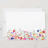 Invitation Chic fleur sauvage script moderne brunch de la mèr (Dos)