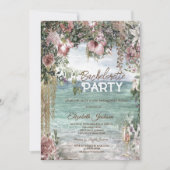 Invitation Chic Fleurs Ocean Glass Bachelorette (Devant)