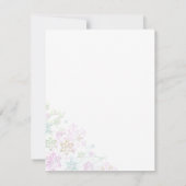 Invitation chic flocon de neige Sweet16 (Dos)