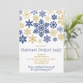 Invitation chic flocons de neige pour la soirée co (Debout devant)