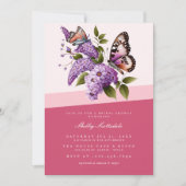 Invitation Chic Floral et Butterfly Bridal (Devant)