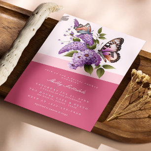 Invitation Chic Floral et Butterfly Bridal