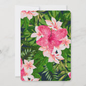 Invitation Chic Floral et le Baby shower virtuel verdoyant (Dos)