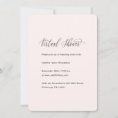 Invitation Chic Floral et le Baby shower virtuel verdoyant (Devant)