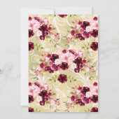 Invitation Chic Floral & Rose Gold (Dos)