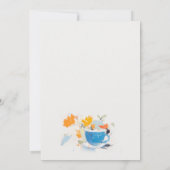 Invitation Chic Floral Tea Cup Mariage Tea Party (Dos)