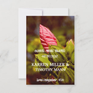 Invitation chic florale romantique pour sauvegarde