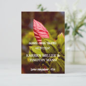 Invitation chic florale romantique pour sauvegarde (Debout devant)