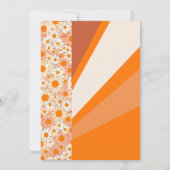 Invitation Chic Flower Power Pop 2 Photos Then & Now Wedding (Dos)