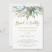 Invitation Chic Foliage | Brunch et Bubbly (Devant)