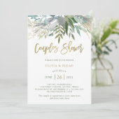 Invitation Chic Foliage | Douche Couples (Debout devant)
