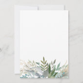 Invitation Chic Foliage | Douche Couples (Dos)