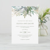 Invitation Chic Foliage| Mariage (Debout devant)