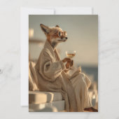 Invitation Chic Fox Relaxant dans le style (Devant)