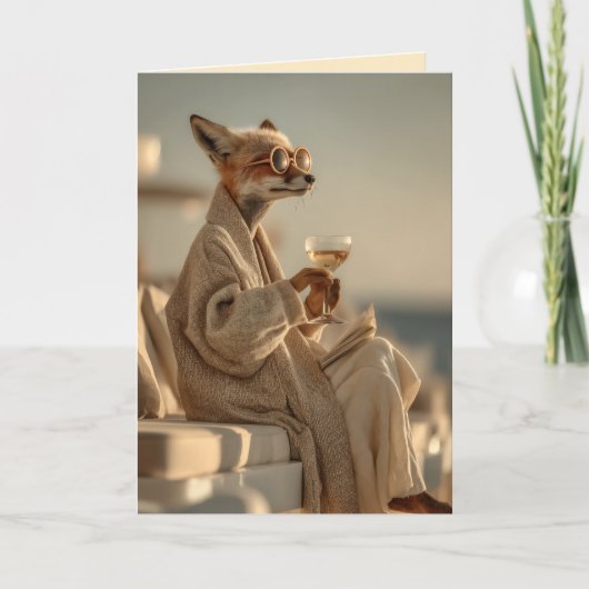 Invitation Chic Fox Relaxant dans le style (Devant)
