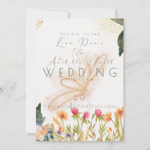 Chic Garden Sunrise Butterly Mariage