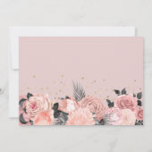 Invitation Chic Girly Surprise Double fête d'anniversaire (Dos)