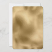 Invitation Chic Glam Blanc Lotus Fleurs (Dos)