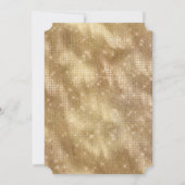 Invitation Chic Glam Gold Sparkle Mariage (Dos)