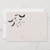 Invitation Chic glam gothique effrayant filles fête d'anniver (Dos)