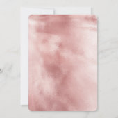 Invitation Chic Glam Rose Gold Blush Pink Fête des mariées (Dos)