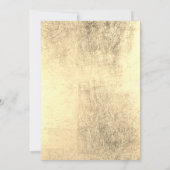 Invitation Chic glamour tendance parties scintillant or Fête (Dos)