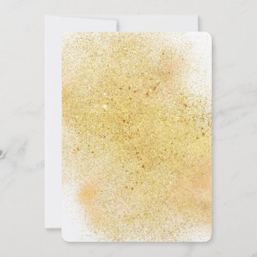 Invitation Chic Glitzy Gold Wedding Invite (Dos)