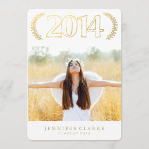 INVITATION CHIC GOLD 2014 GRAD
