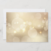 Invitation Chic Gold Bokeh Light Wedding Rsvp (Dos)