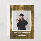 Invitation Chic Gold Calligraphy Graduation Party 2025 (Dos)