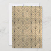 Invitation Chic Gold Citrouille Black Halloween Party (Dos)