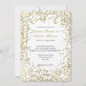 Invitation Chic Gold Confetti Glam Mariage (Devant)