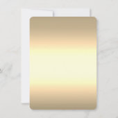 Invitation Chic Gold Diamonds Couronne Marine Bleu Quinceañer (Dos)