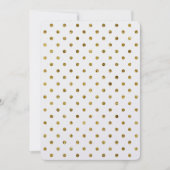 Invitation Chic Gold Glam Dots Sweet 16 (Devant)
