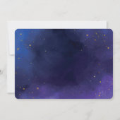 Invitation Chic Gold Numéro de Parties scintillant Confetti 3 (Dos)