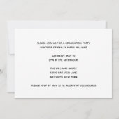 Invitation Chic Gold Sparkle Graduate Photo Graduate Party (Dos)