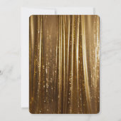 Invitation Chic Gold Tinsel Stripes 21e anniversaire (Dos)