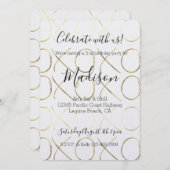 Invitation Chic Gold XOXO (Devant / Derrière)