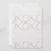 Invitation Chic Gold XOXO (Dos)