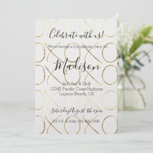 Invitation Chic Gold XOXO