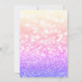 Invitation Chic Graduation Cap, Glass Ombre Bokeh Graduation (Dos)