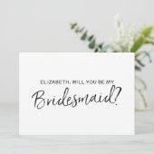 Invitation Chic Hand a écrit : "Serez-vous ma servante d'accu (Debout devant)