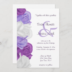 Invitation Chic Heirloom Rose Mariage