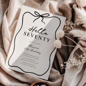 Invitation Chic Hello Seventy' 70th Birthday Party