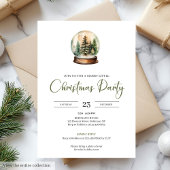 Invitation Chic Hygge Scandinavian Moss Green Beige Christmas