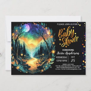 Invitation Chic Into the Woods Adventure Attend le Baby showe