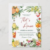Invitation Chic Italian Citrus Cocktail Wedding Celebration (Devant)