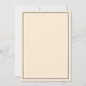 Invitation Chic ivoire gris or parties scintillant floral Swe (Dos)