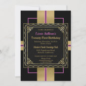 Invitation Chic Jazzy Gold (Devant)